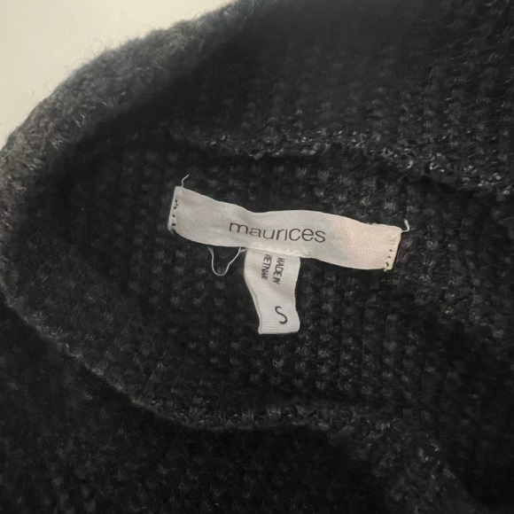 Maurices Fair Isle Mock Neck Mixer Tee Holiday Christmas Waffle Knit Size Small - Picture 8 of 8